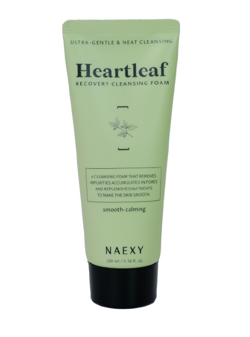 Очищувальна пінка для обличчя NAEXY Heartleaf Recovery Cleansing Foam 100ml, фото 1