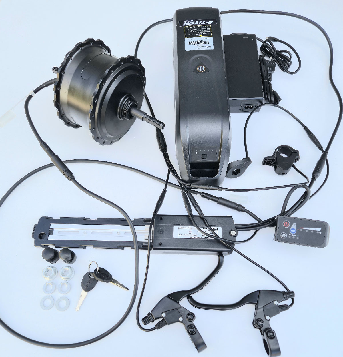 Електронабір задній MXUS XF15FAT 500W, 48V, 13Ah тріскачка, FAT BIKE, фото 1