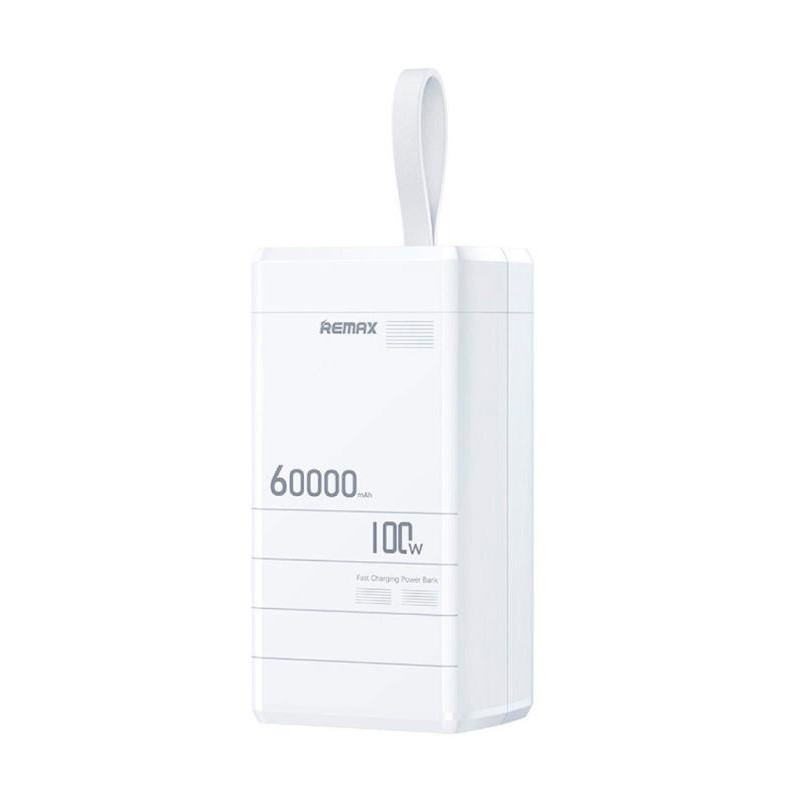 Power Bank Remax RPP-650 60000mAh, PD 100W+QC 22.5W, White, 1.46kg, фото 1