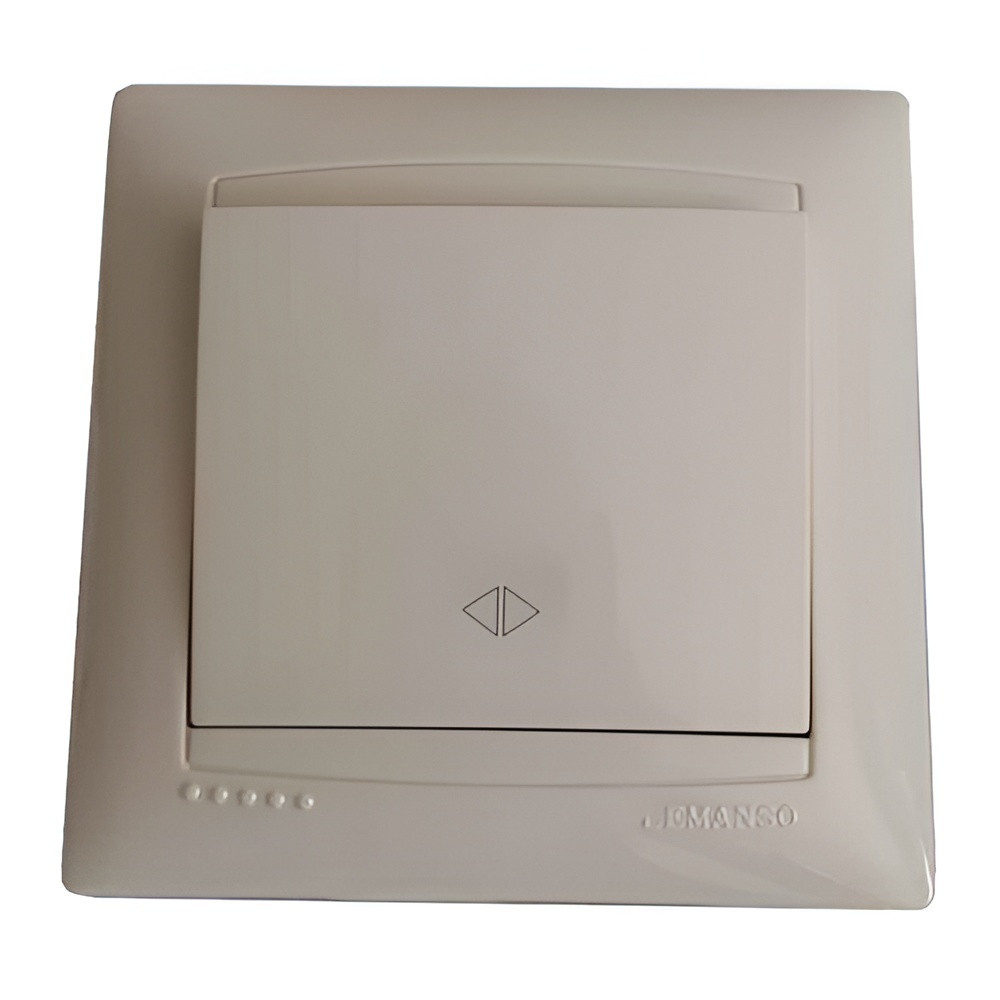 Вимикач 1-й проміжний LEMANSO Сакура крем LMR1130