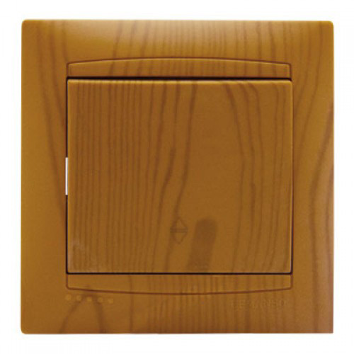 Вимикач 1-й прохідний LEMANSO Сакура вільха LMR1402