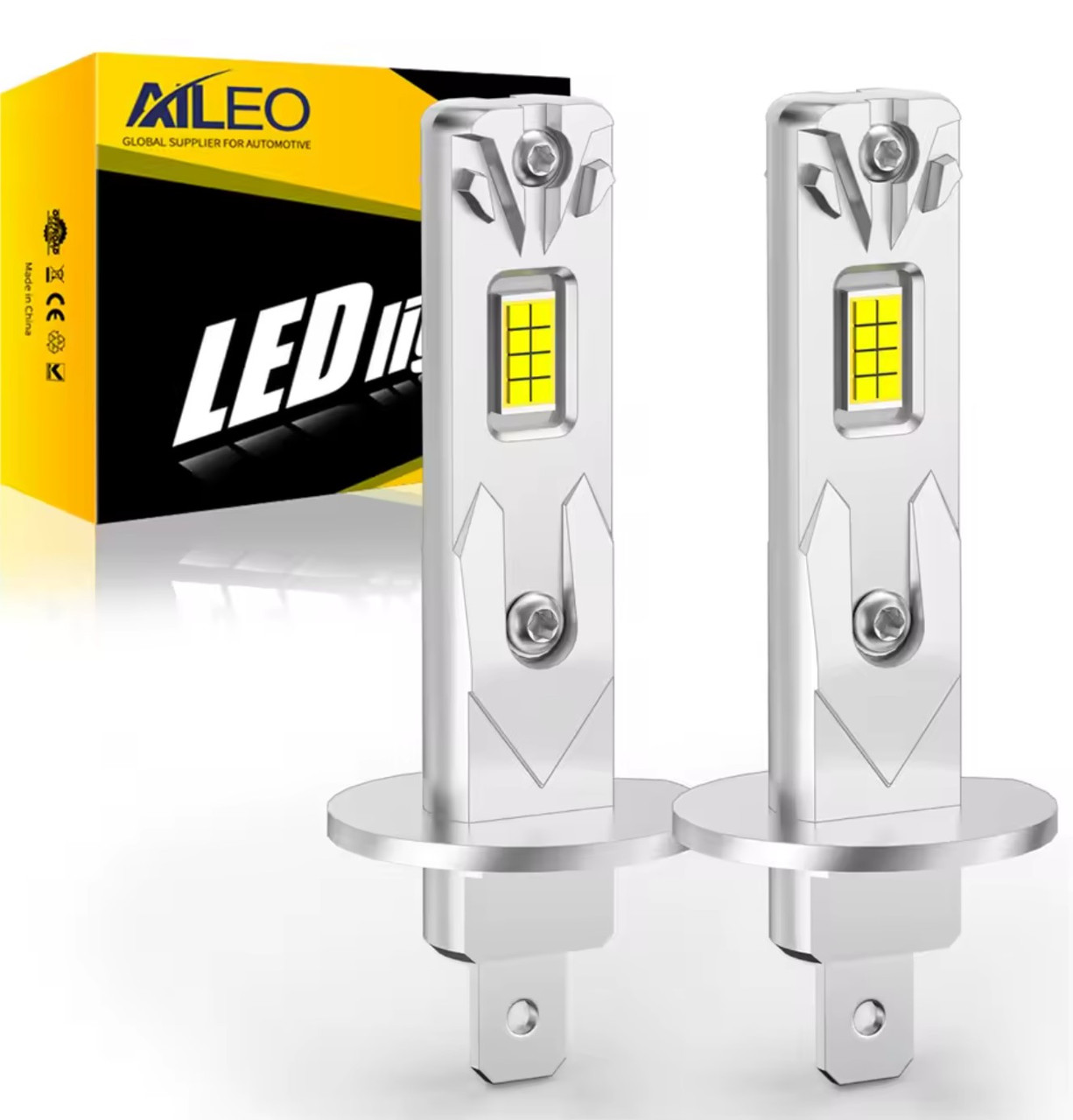 Автомобільні світлодіодні лампи AILEO LED L1-H1 200W 20000LM 6000K, фото 1