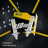 Автомобільні світлодіодні лампи AILEO LED L1-H1 200W 20000LM 6000K, фото 2