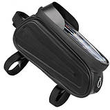 Велосумка на кермо з тримачем під телефон F003/221G, фото 4