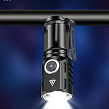 Ліхтар 536-3LED, 1х16340, індикація заряду, ЗП Type-C, магніт, Box, фото 4