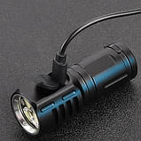 Ліхтар 536-3LED, 1х16340, індикація заряду, ЗП Type-C, магніт, Box, фото 6