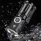 Ліхтар 536-3LED, 1х16340, індикація заряду, ЗП Type-C, магніт, Box, фото 7