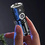 Ліхтар 536-3LED, 1х16340, індикація заряду, ЗП Type-C, магніт, Box, фото 8
