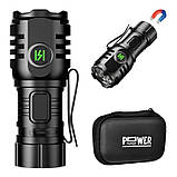 Ліхтар F40-4XPG(White+Red), 1х16340, індикація заряду, ЗП Type-C, чохол, магніт, Box темно-бірюзовий, фото 4