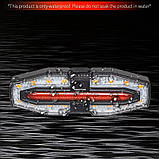 Велоліхтар LY-5510 із зазначенням поворотів (Red+Yellow), Waterproof, ЗП Type-C, Li-Ion акум., пульт управління, CR2032, фото 6