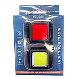 Велокомплект FT-3028-COB ліхтар + STOP, Waterproof, Li-Ion акумулятор, ЗП Type-C, фото 9