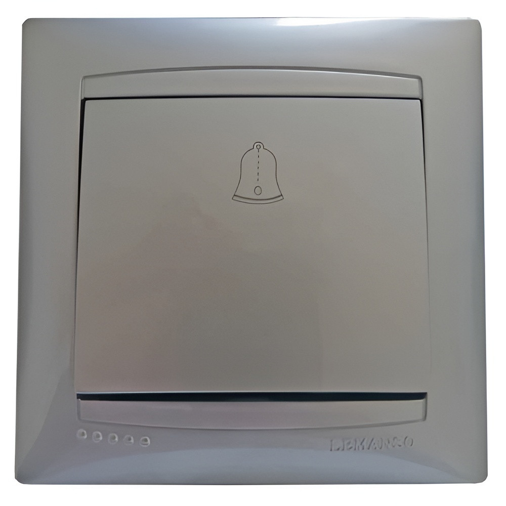 Кнопка дзвінка LEMANSO Сакура срібло          LMR1310