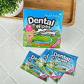 Дитячі дентальні серветки Brush-Baby Dental Wipes, 28 шт