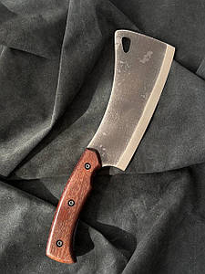 Кухонна сокира Сікач 2 ручної роботи з нержавіючої сталі 50х14мф/56-57 HRC, для оброблення м'яса та рубання кісток