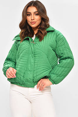Куртка жіноча демісезонна зеленого кольору 207282T Безкоштовна доставка
