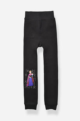 Лосини дитячі для дівчинки термо з начісом чорного кольору р.70 190936T Безкоштовна доставка