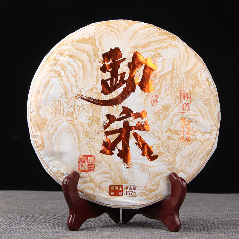 Преміальний китайський пуер Шу "Менсун" (Meng Song) 2023 - пресований чай 357 г, фото 1