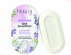 Твердий шампунь проти випадіння волосся з лавандою та розмарином THALIA, 115 г