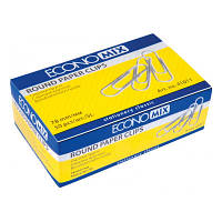 Популярный! Скрепки канцелярские Economix 78 мм круглая, с насечкой, 50шт (E41011) - Лучшее качество только на Nukleon.com.ua