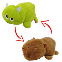 Мягкая игрушка трансформер 2 в 1 Капибара - Пришелец, 19 см C3