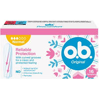 Популярний! Тампони o.b. Original Normal 16 шт. (3574660089318/3574661350134) - Краща якість тільки на Nukleon.com.ua