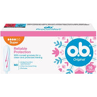 Популярний! Тампони o.b. Original Super 16 шт. (3574660089332/3574661350141) - Краща якість тільки на Nukleon.com.ua