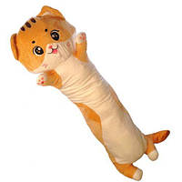 Мягкая игрушка-обнимашка Кот батон рыжий 110 см C3