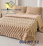 Покривало зі штучного хутра класса Люкс з наволочками  "Кролик-шиншилу" 200*230, фото 5