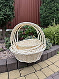 Набір корзин із білої лози, фото 6