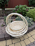 Набір корзин із білої лози, фото 5