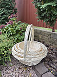 Набір корзин із білої лози, фото 4