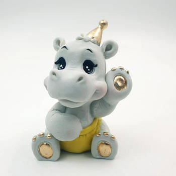 Шоколадна фігурка Бегемот у золотому ковпачку