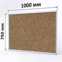 Коркова дошка 1000×750 мм (горизонтальна) "Стандарт"