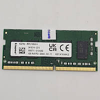Оперативна пам'ять для ноутбука Kingston SODIMM DDR4 4Gb 3200MHz PC4-25600S 1R16 CL22 (KCDT82-MIR) Б/В