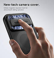 Чохол SURITCH Optik Armor MagFit для iPhone 17 Air (2025), Camera Control Cover - Matte Black, фото 3