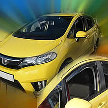 Дефлектори вікон (вітровики) HONDA JAZZ - 5d 2013+ (HEKO)