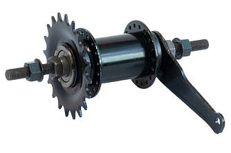 Втулка велосипедна задня гальмівна Shunfeng SF-CT01, 14Gx36Н, 112x165х10 мм, 19T черв'ячна, чорна