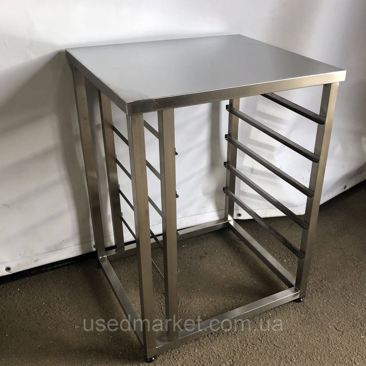 Підставка зі столешнею з нержавіючої сталі для пароконвектомат UNOX Arianna XFT133, під противень чи гастроемність, фото 1