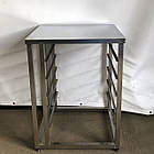 Підставка зі столешнею з нержавіючої сталі для пароконвектомат UNOX Arianna XFT133, під противень чи гастроемність, фото 4