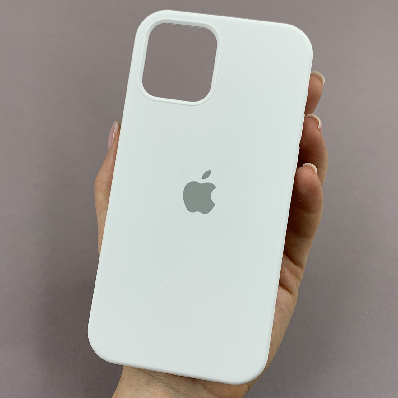 Чохол для Apple iPhone 12 силікон кейс чохол із закритим низом на телефон айфон 12 білий h5p