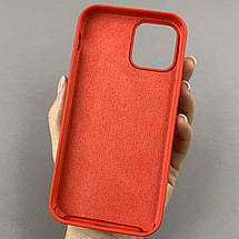 Чохол для Apple iPhone 12 силікон кейс чохол із закритим низом на телефон айфон 12 червоний h5p, фото 2