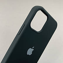 Чохол для Apple iPhone 12 силікон кейс чохол із закритим низом на телефон айфон 12 чорний h5p, фото 3