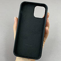Чохол для Apple iPhone 12 силікон кейс чохол із закритим низом на телефон айфон 12 чорний h5p, фото 2