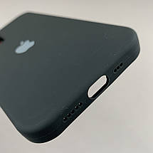 Чохол для Apple iPhone 12 силікон кейс чохол із закритим низом на телефон айфон 12 чорний h5p, фото 4