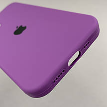 Чохол для Apple iPhone 12 силікон кейс чохол із закритим низом на телефон айфон 12 фіолетовий h5p, фото 4