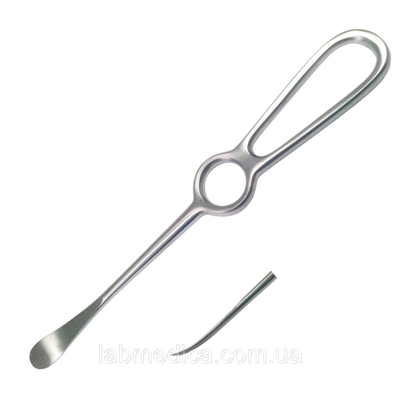 Розпатор для відділення надкісниці від кістки периостальний вигнутий за Sedillot. Розмір 21 см х 13,5 мм, фото 1