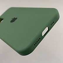 Чохол Apple iPhone 12 силікон кейс чохол із закритим низом на телефон айфон 12 темно-зелений h5p, фото 4