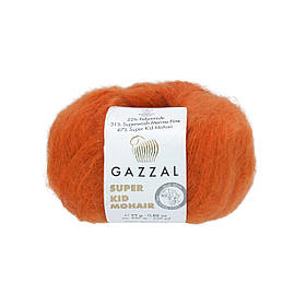 Пряжа Gazzal Super Kid Mohair, колір Помаранчевий