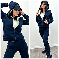 Жіночий зимовий теплий спортивний костюм кофта на хутрі Повсякденний костюм Спортивні костюми