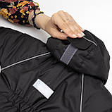 Дитячий зимовий комбінезон Аполло з утеплювачем Termoloft Мембранна тканина Чорний Розмір 74-80, фото 7
